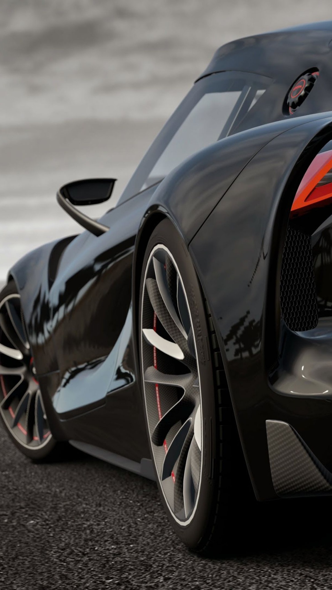 Black and Silver Ferrari Sports Car. Wallpaper in 1080x1920 Resolution