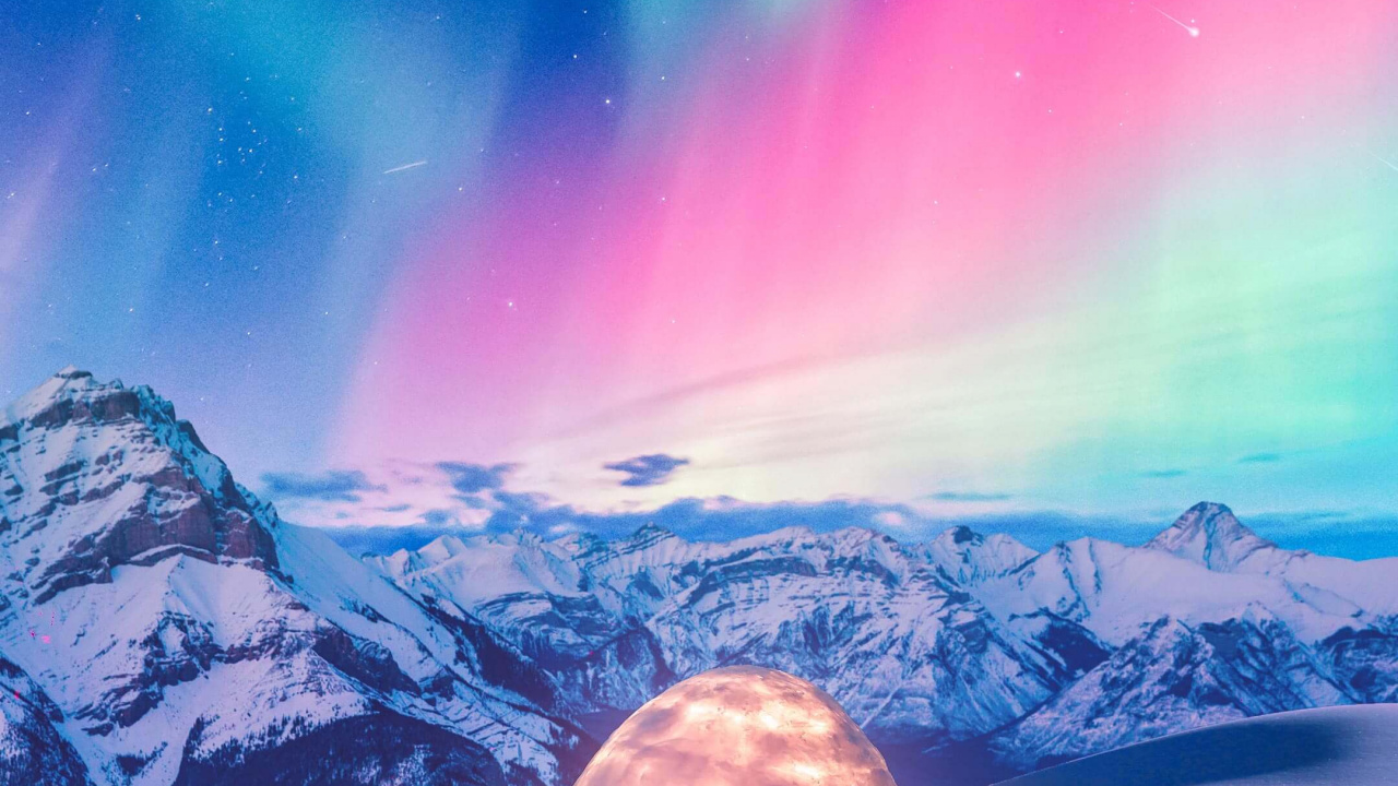 Aurora, Natur, Licht, Android, Atmosphäre. Wallpaper in 1280x720 Resolution
