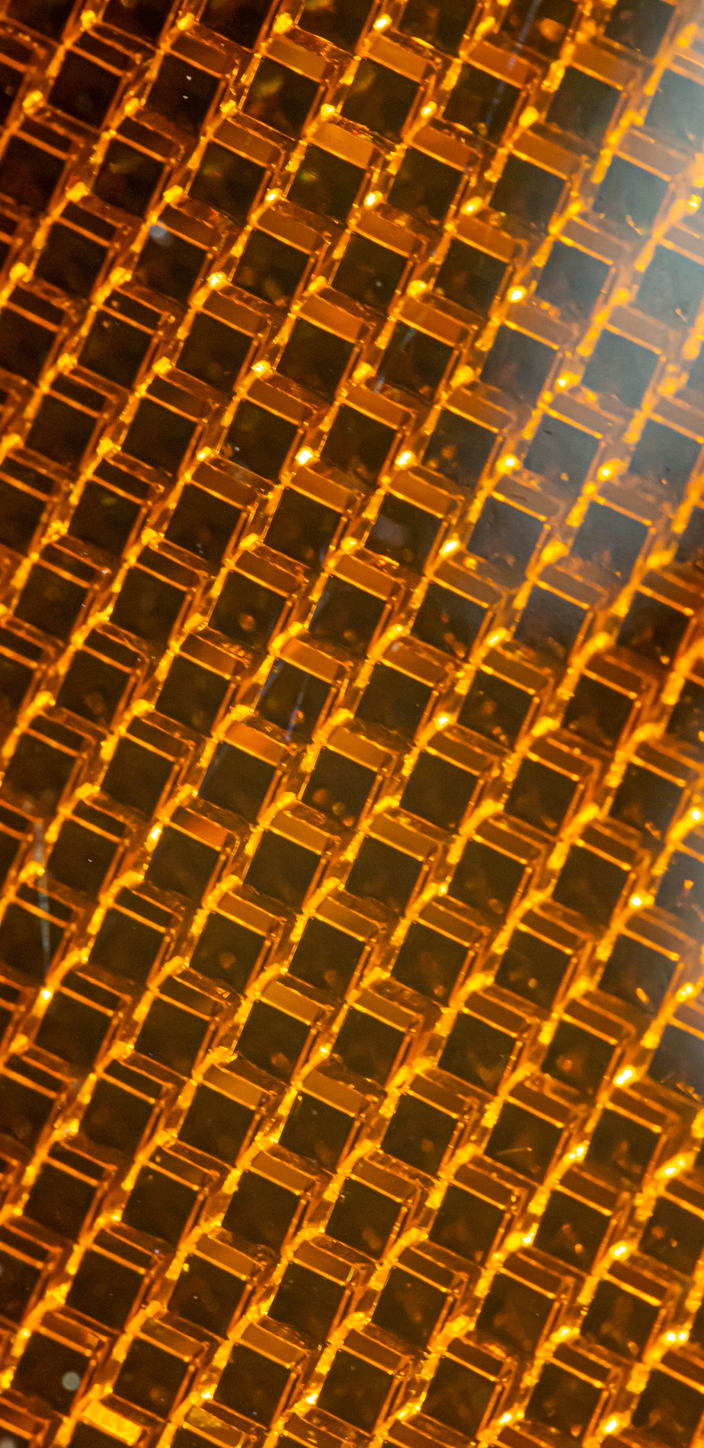 Gelb-schwarz Kariertes Textil. Wallpaper in 1440x2960 Resolution