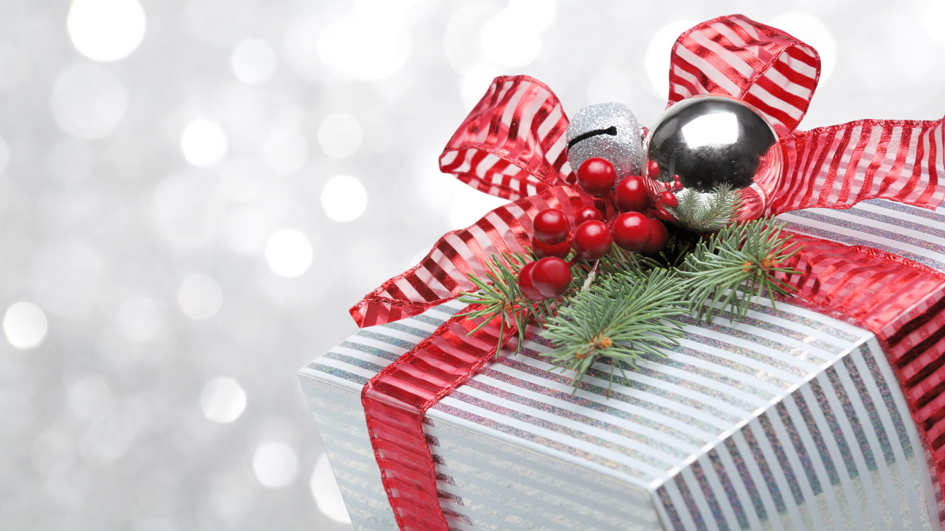 El Día De Navidad, Regalo de Navidad, Regalo, Nochevieja, Adorno de Navidad. Wallpaper in 1366x768 Resolution