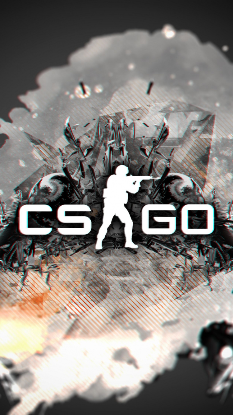 Counter-Strike Global Offensive, Graphic Design, Orange, Graphics, Logo. Wallpaper in 750x1334 Resolution