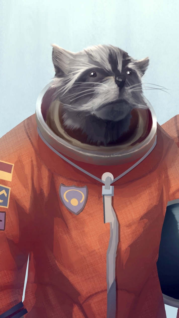 Chat Marron et Noir en Costume Orange et Blanc. Wallpaper in 720x1280 Resolution