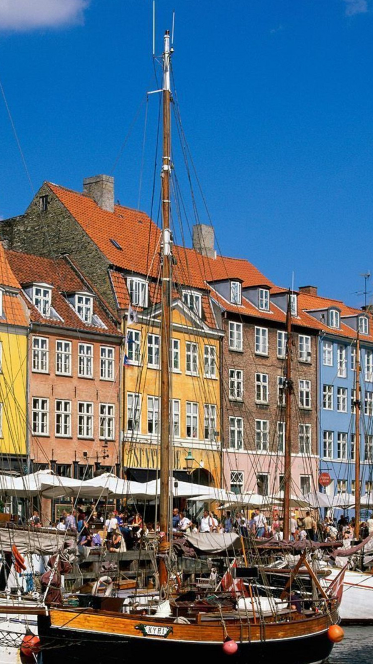 水运, 海港, 城市, 运河, 口 壁纸 750x1334 允许