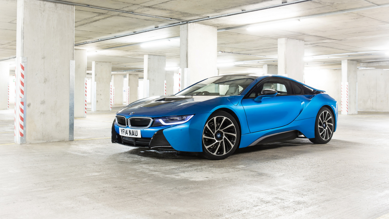 Bmw, Car, Sports Car, Rim, 2015 BMW I8. Wallpaper in 1366x768 Resolution