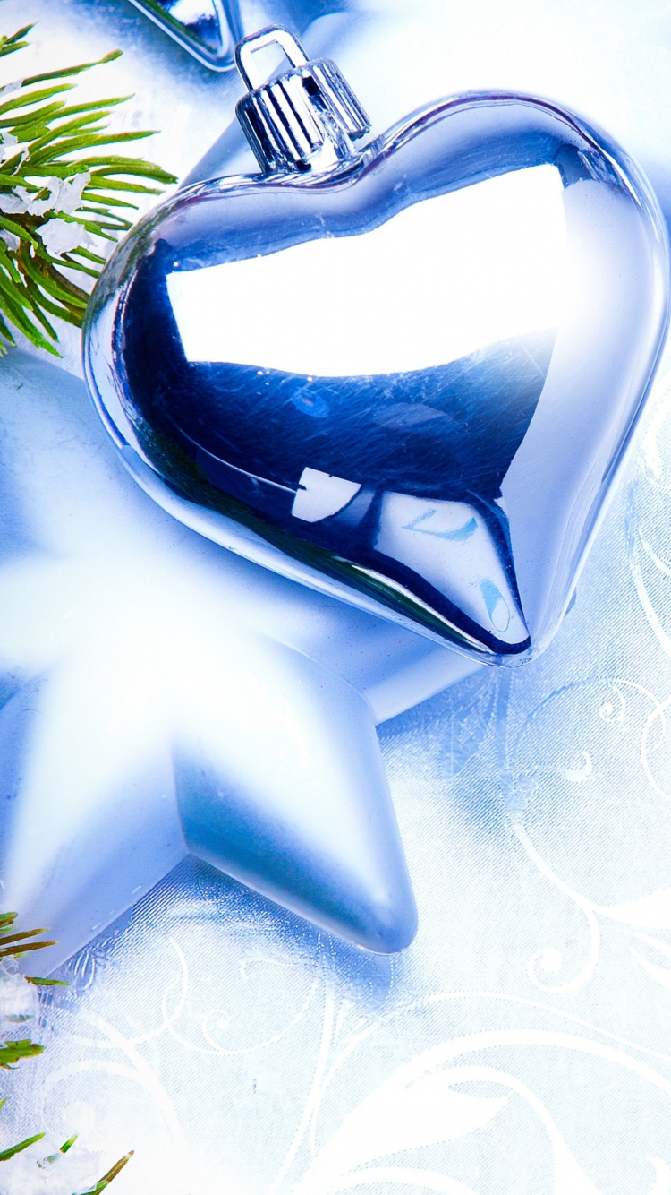 Christmas Ornament, Christmas Day, Christmas Decoration, Holiday, Blue. Wallpaper in 750x1334 Resolution