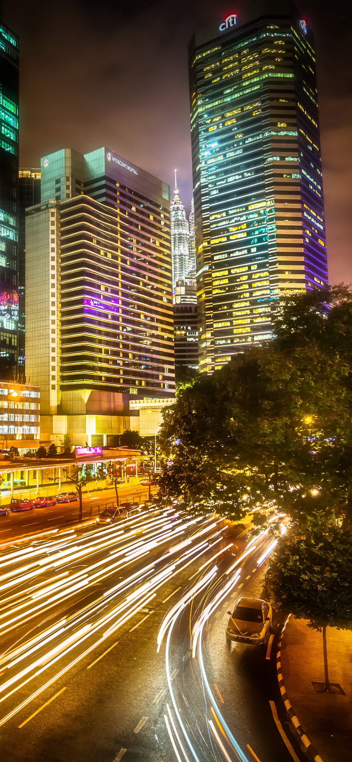 City, Night, Cityscape, Metropolis, Urban Area. Wallpaper in 1125x2436 Resolution