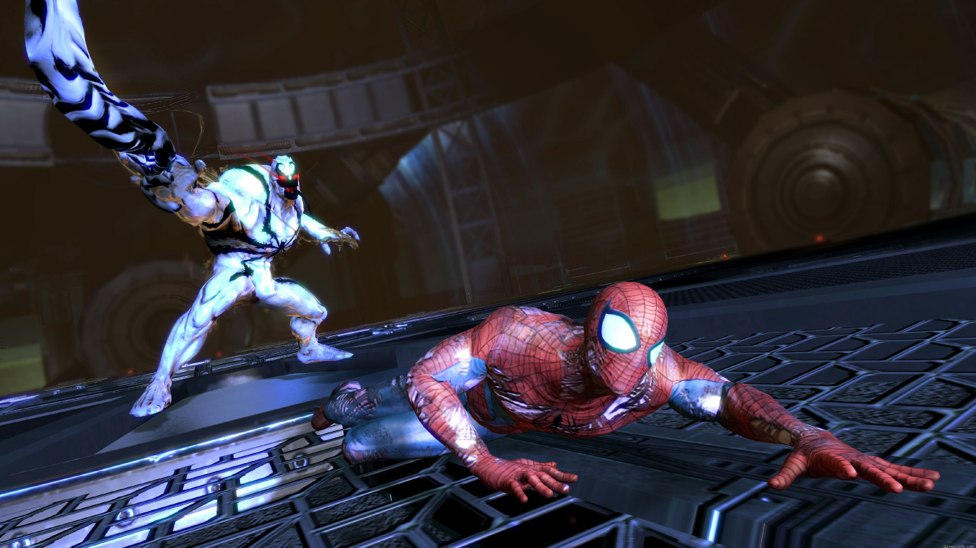 Spider-Man Edge of Time, Anti-Venom, Spider-man, Beenox, Superhero. Wallpaper in 1366x768 Resolution