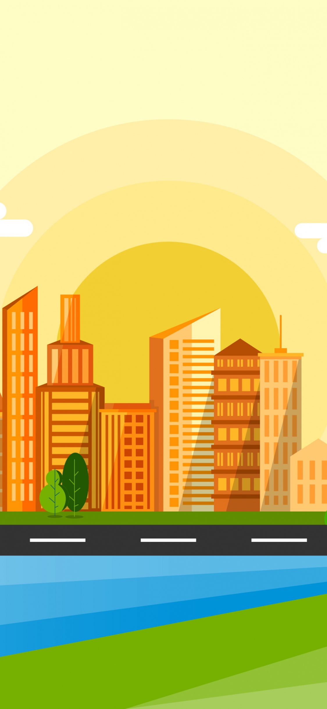 Mathematik, Gebäude, Städtebau, Rechteck, Gras. Wallpaper in 1125x2436 Resolution