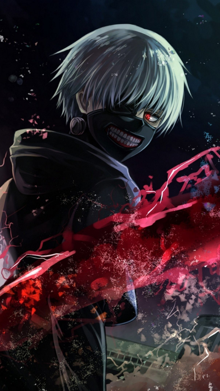 空间, 扇子的艺术, 肯kaneki, 解开, 烟雾 壁纸 750x1334 允许