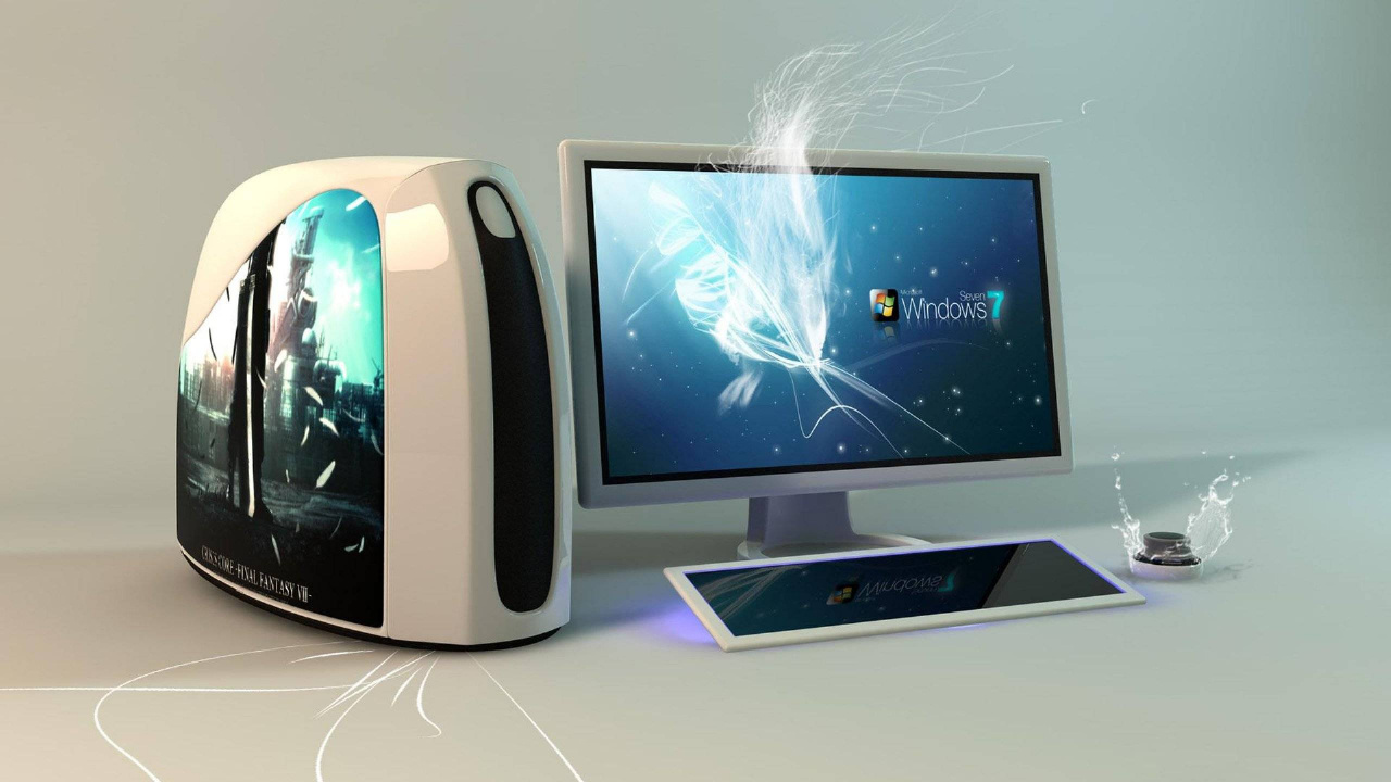 Televisor de Pantalla Plana en Blanco y Negro. Wallpaper in 1280x720 Resolution