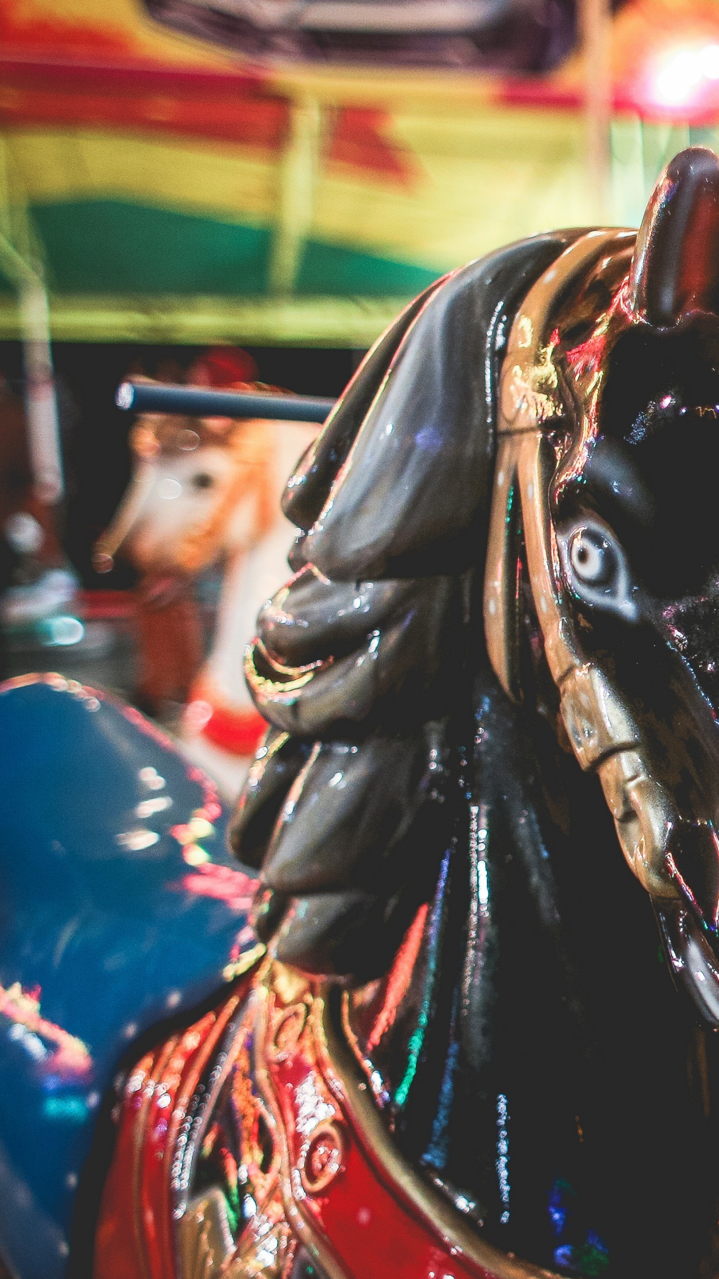 Fahrgeschäft, Freizeitpark, Erholung, Horse Tack, Park. Wallpaper in 1440x2560 Resolution