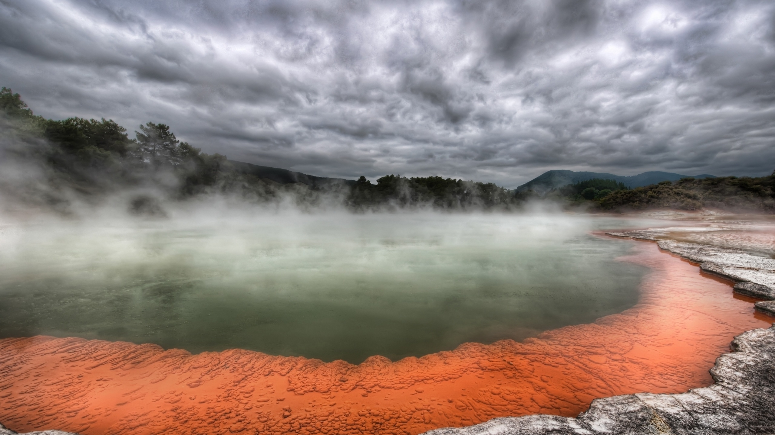 气氛, 高地, 住宿, 人体内的水, 反射 壁纸 2560x1440 允许