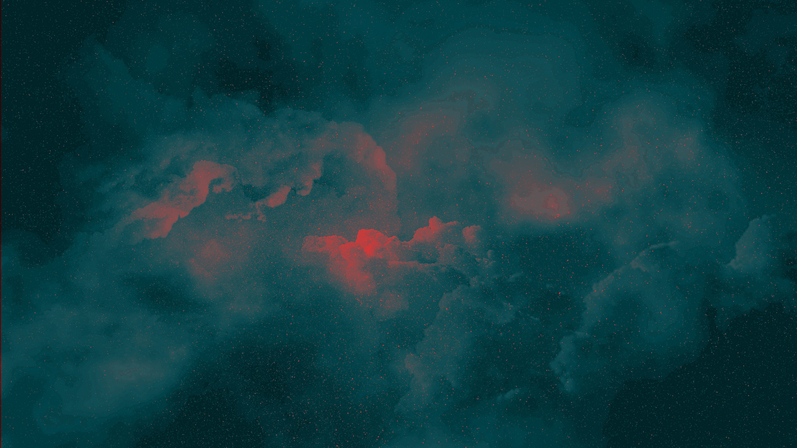 Weiße Wolken am Blauen Himmel. Wallpaper in 2560x1440 Resolution