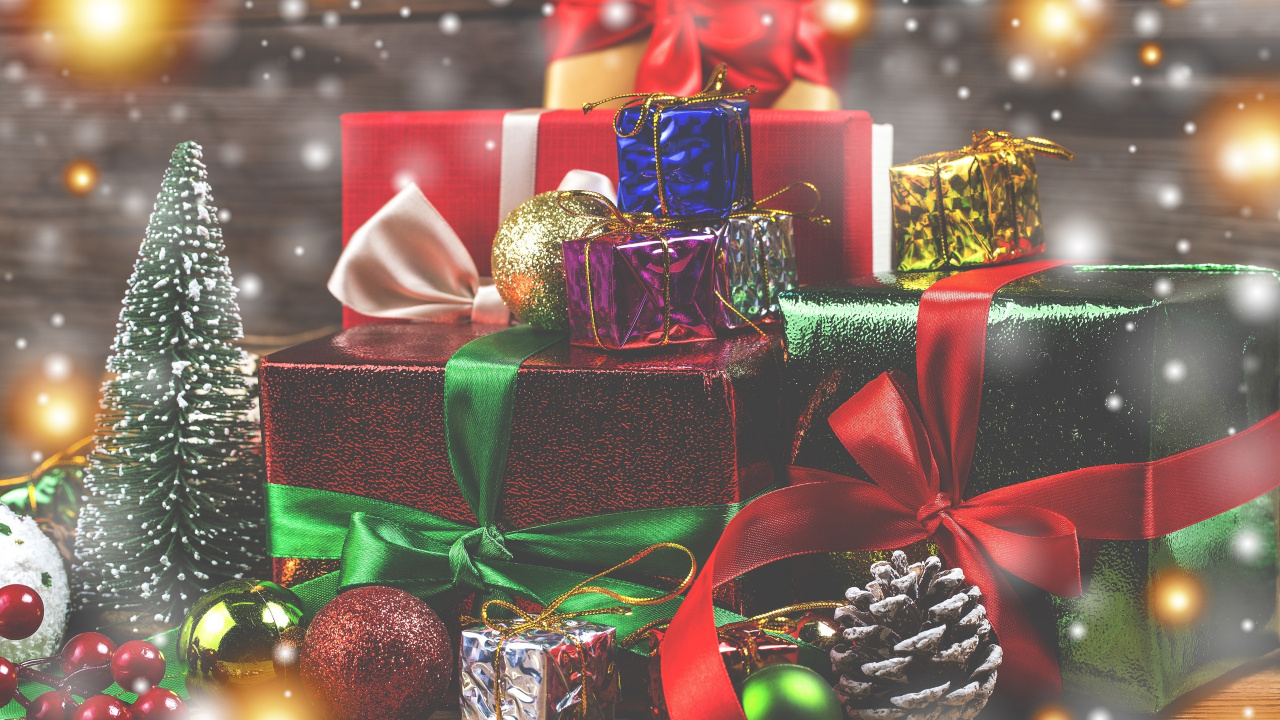 Christmas Ornament, Weihnachten, Neujahr, Weihnachtsdekoration, Gegenwart. Wallpaper in 1280x720 Resolution