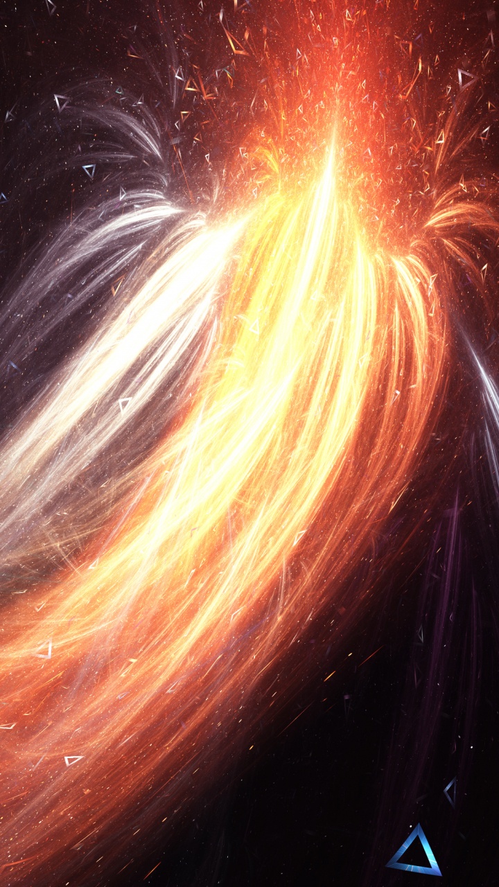 Orange and White Light in The Sky. Wallpaper in 720x1280 Resolution