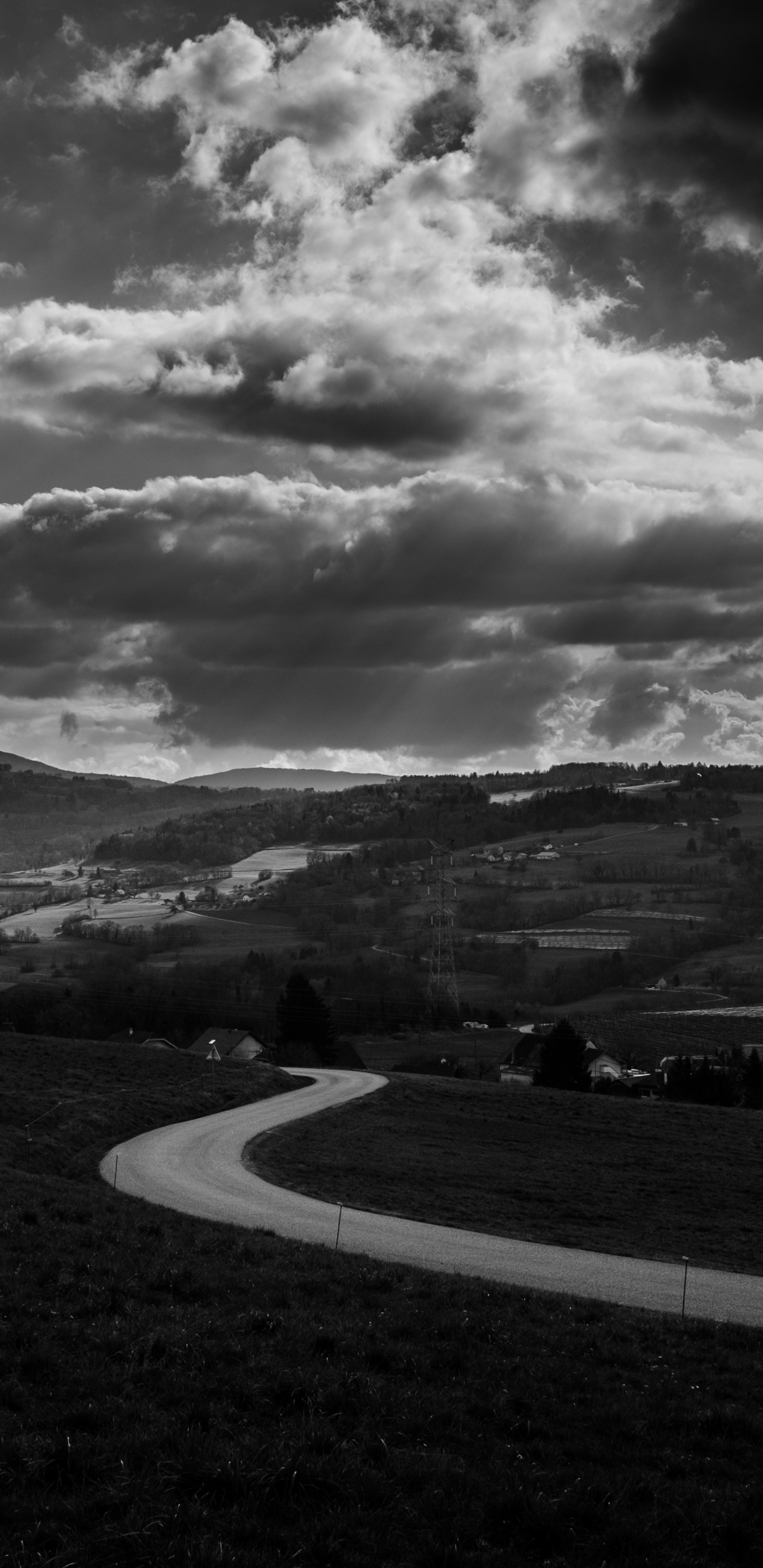 Schwarz Und Weiß, Schwarz, Wei, Cloud, Monochrom. Wallpaper in 1440x2960 Resolution