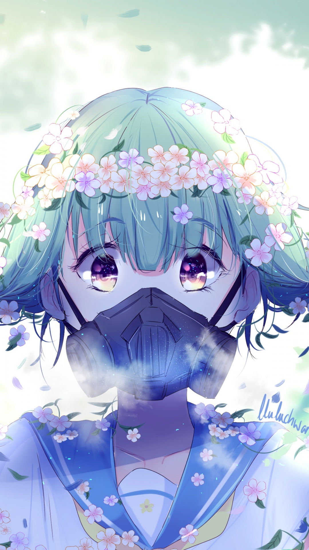 Personaje de Anime Masculino de Pelo Morado. Wallpaper in 1080x1920 Resolution