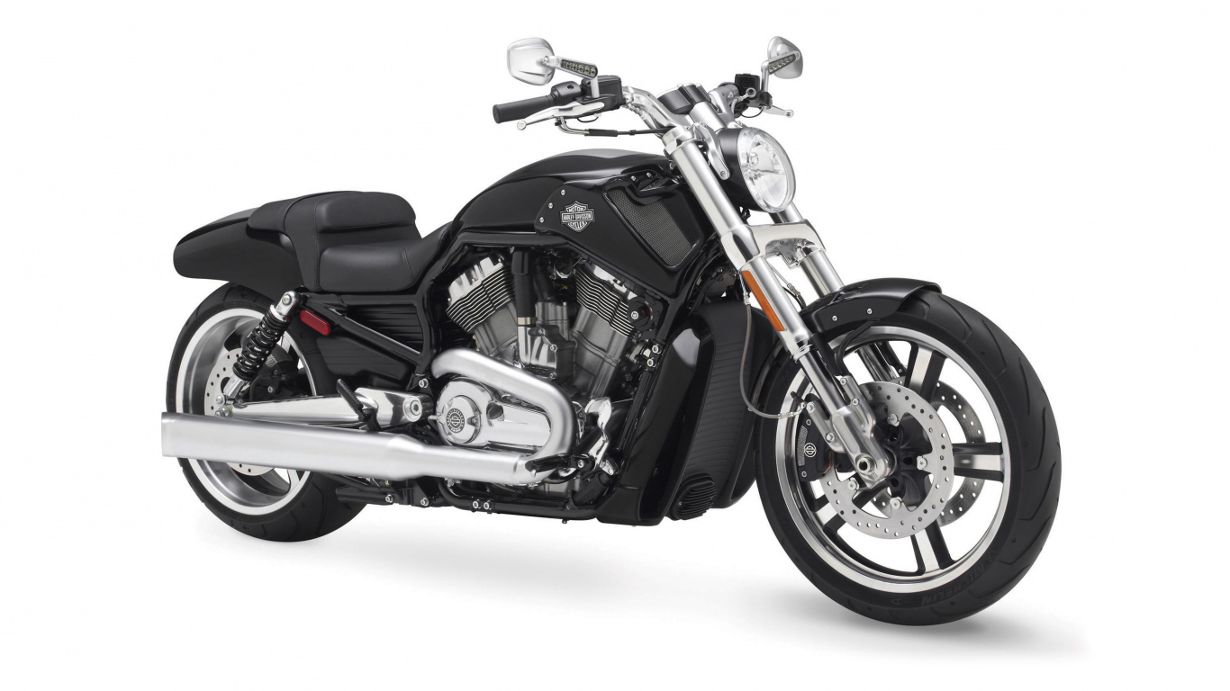 Black and Silver Cruiser Motorcycle. Wallpaper in 1366x768 Resolution