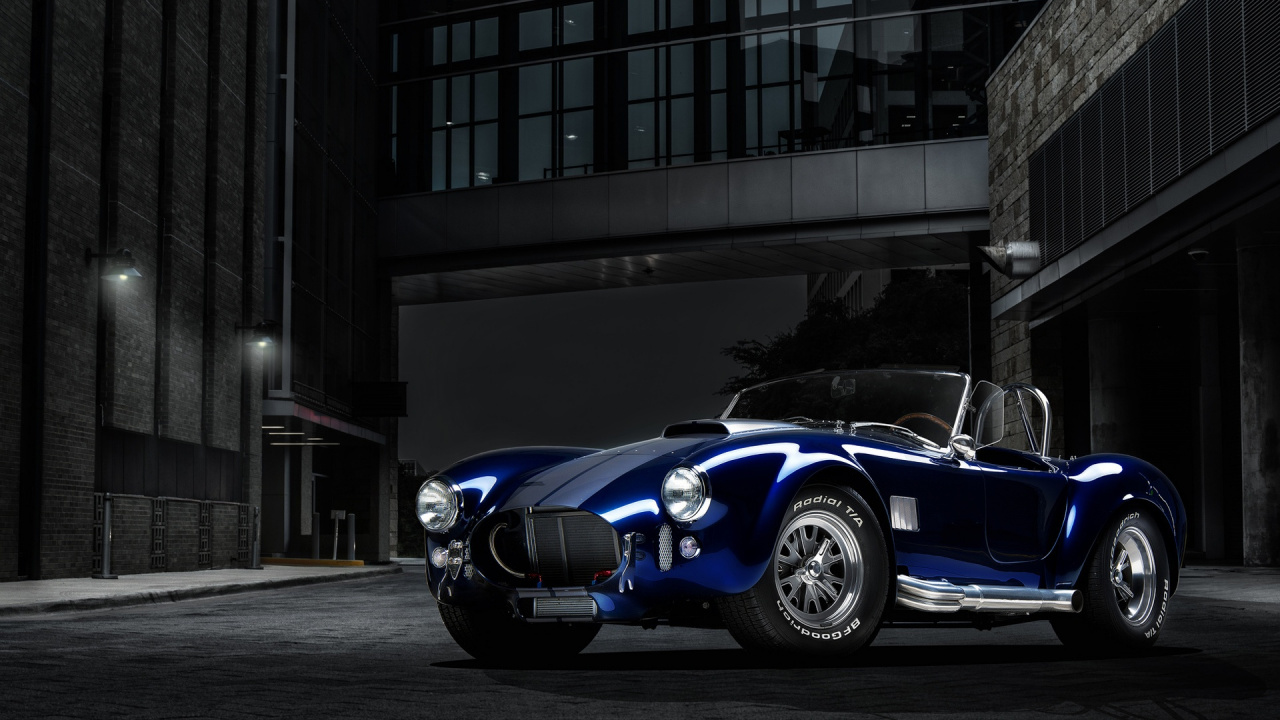 Blauer Porsche 911 Auf Der Straße Geparkt. Wallpaper in 1280x720 Resolution