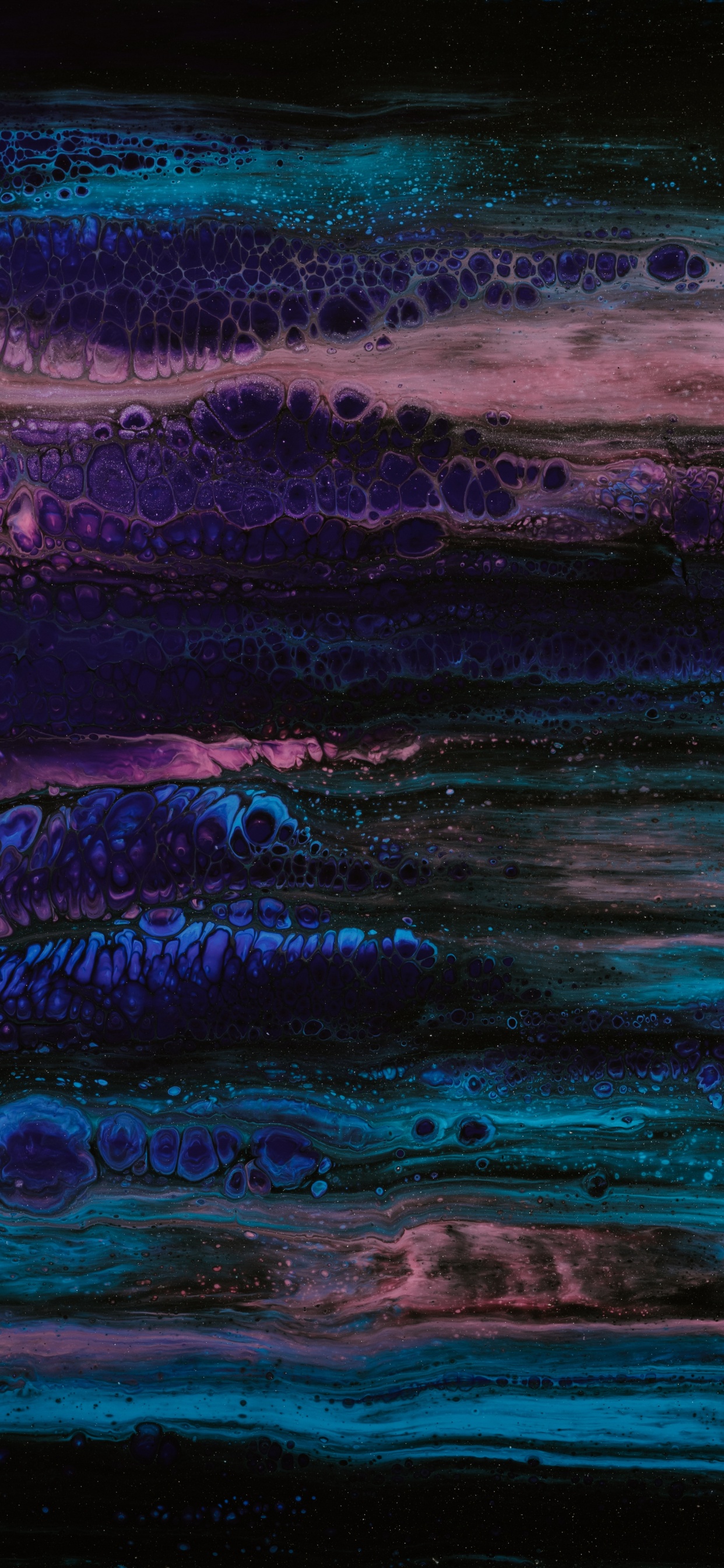 Pintura Abstracta Azul y Blanca. Wallpaper in 1242x2688 Resolution