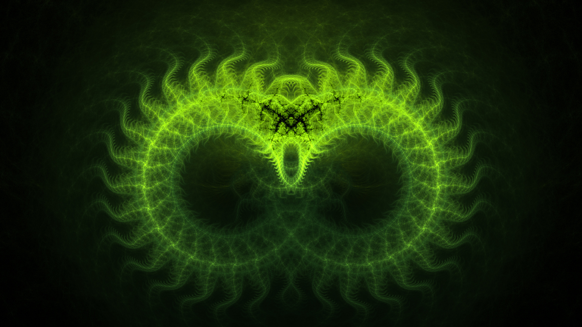 Feu Vert Sur Fond Noir. Wallpaper in 1920x1080 Resolution