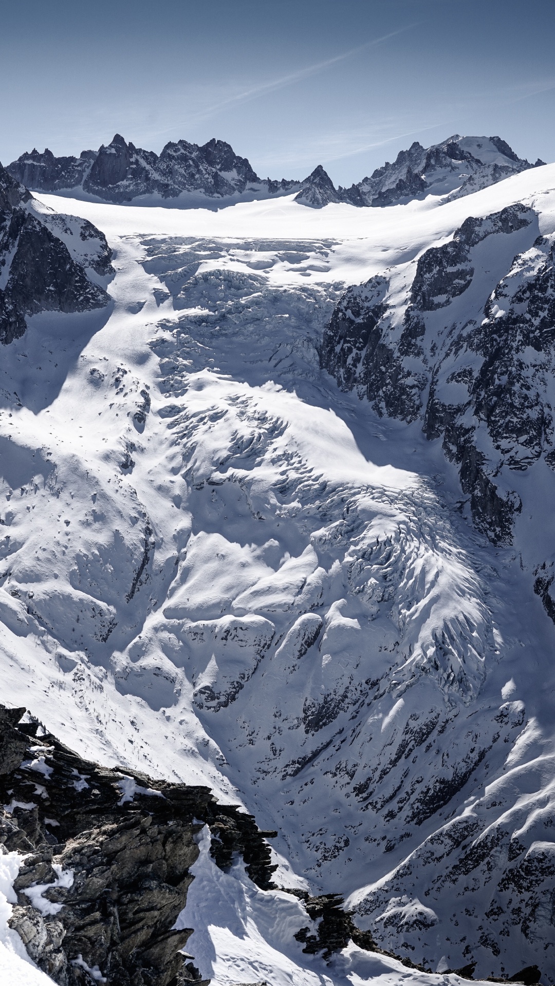 Las Formaciones Montañosas, Montaña, Glaciar de Terreno, Macizo, Alpes. Wallpaper in 1080x1920 Resolution