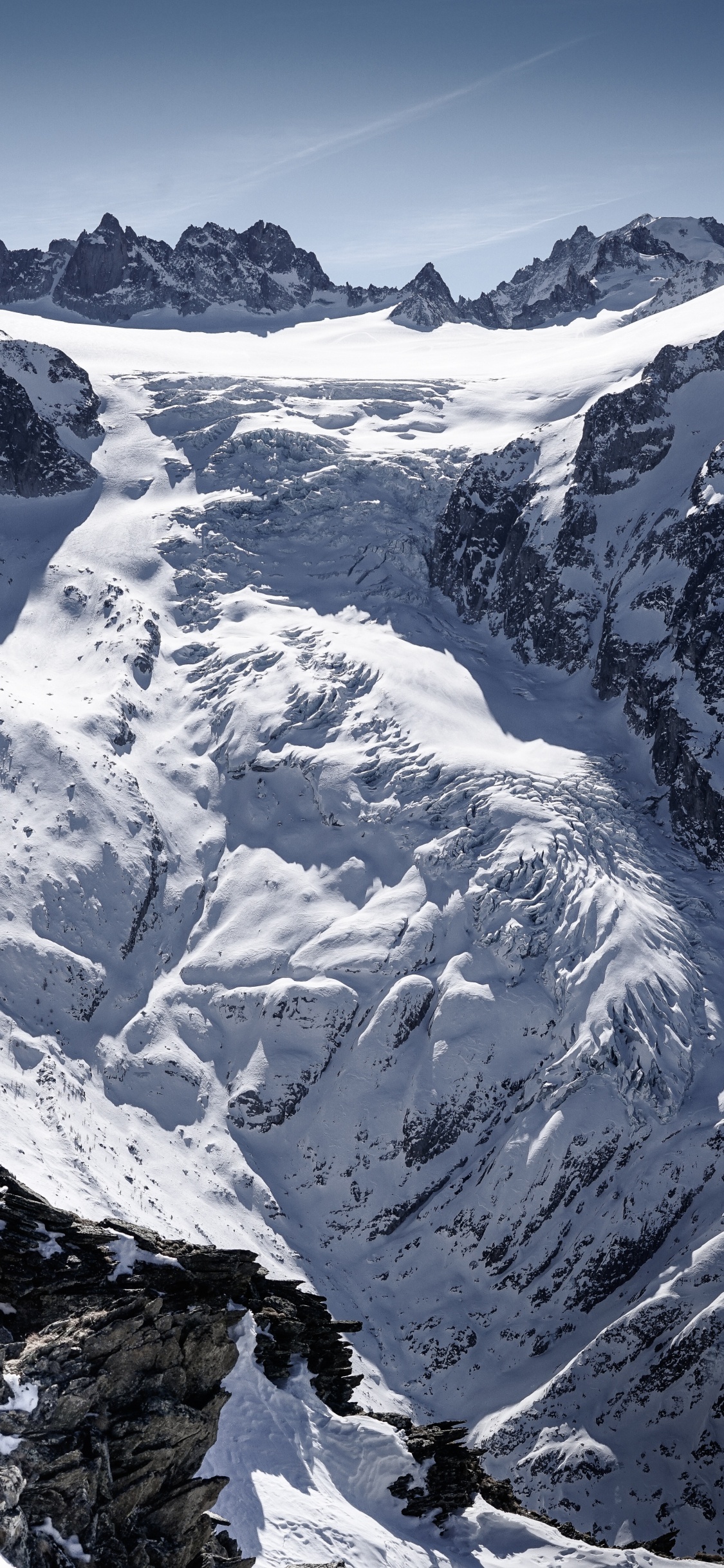 Las Formaciones Montañosas, Montaña, Glaciar de Terreno, Macizo, Alpes. Wallpaper in 1125x2436 Resolution