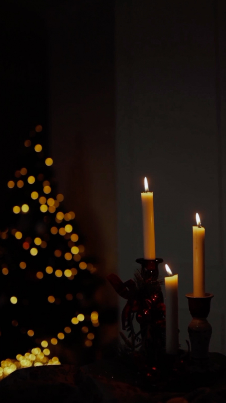 Schaffen, Kerze, Weihnachtsbaum, Wachs, Kerzenhalter. Wallpaper in 750x1334 Resolution