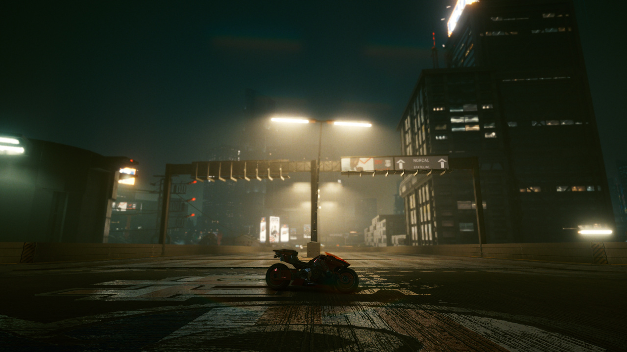 Cyberpunk, Cyberpunk 2077, Cyberpunk 2020, Nacht, KFZ-Reifen. Wallpaper in 1280x720 Resolution