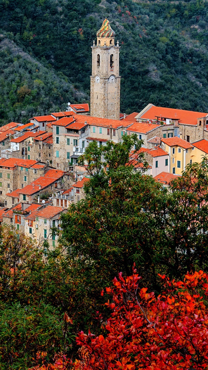 Bâtiment en Béton Marron et Blanc Près Des Arbres Verts Pendant la Journée. Wallpaper in 720x1280 Resolution