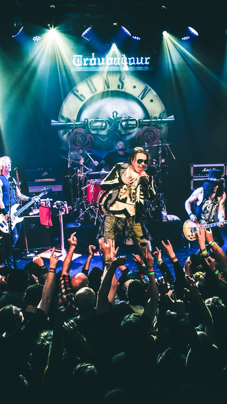Bühne, Rockkonzert, Nicht in Diesem Leben-Tour, Guns N Roses, Konzert. Wallpaper in 750x1334 Resolution