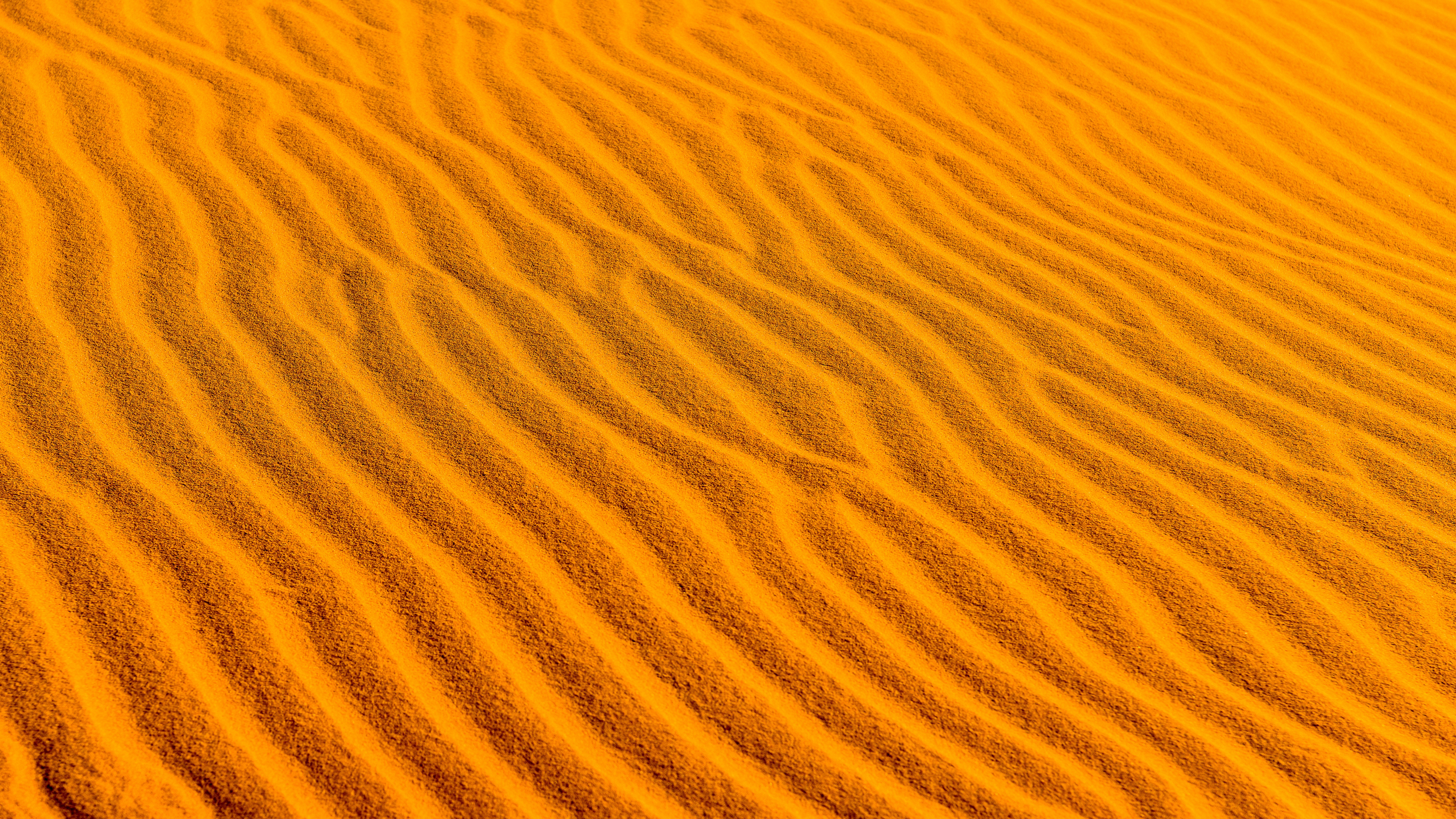 沙, 橙色, 自然环境, 黄色的, Erg 壁纸 3840x2160 允许