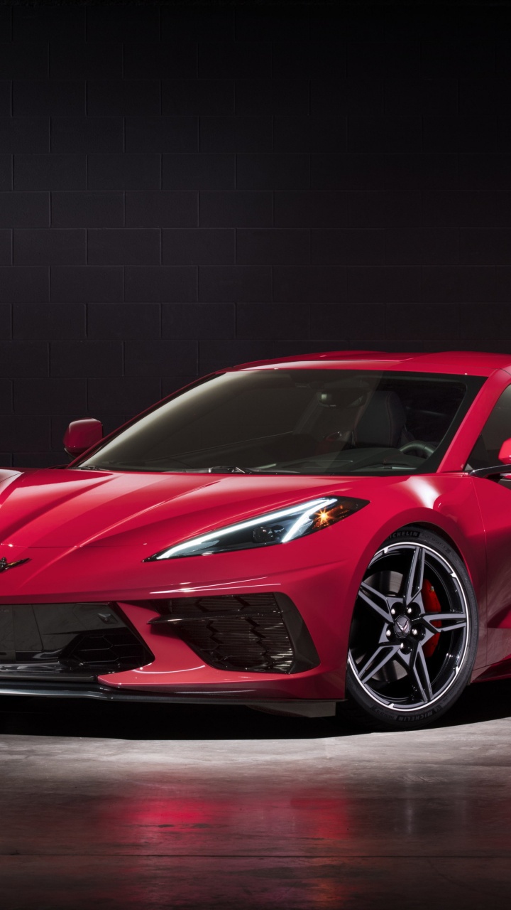 2021 Chevrolet Corvette, Chevrolet, Sports Car, General Motors, Corvette Stingray. Wallpaper in 720x1280 Resolution