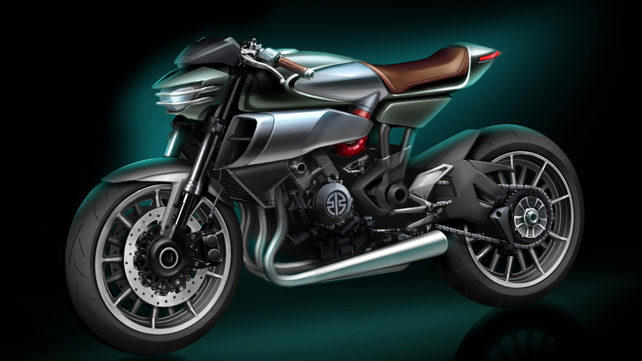 Black and Silver Motorcycle on Green Floor. Wallpaper in 1280x720 Resolution