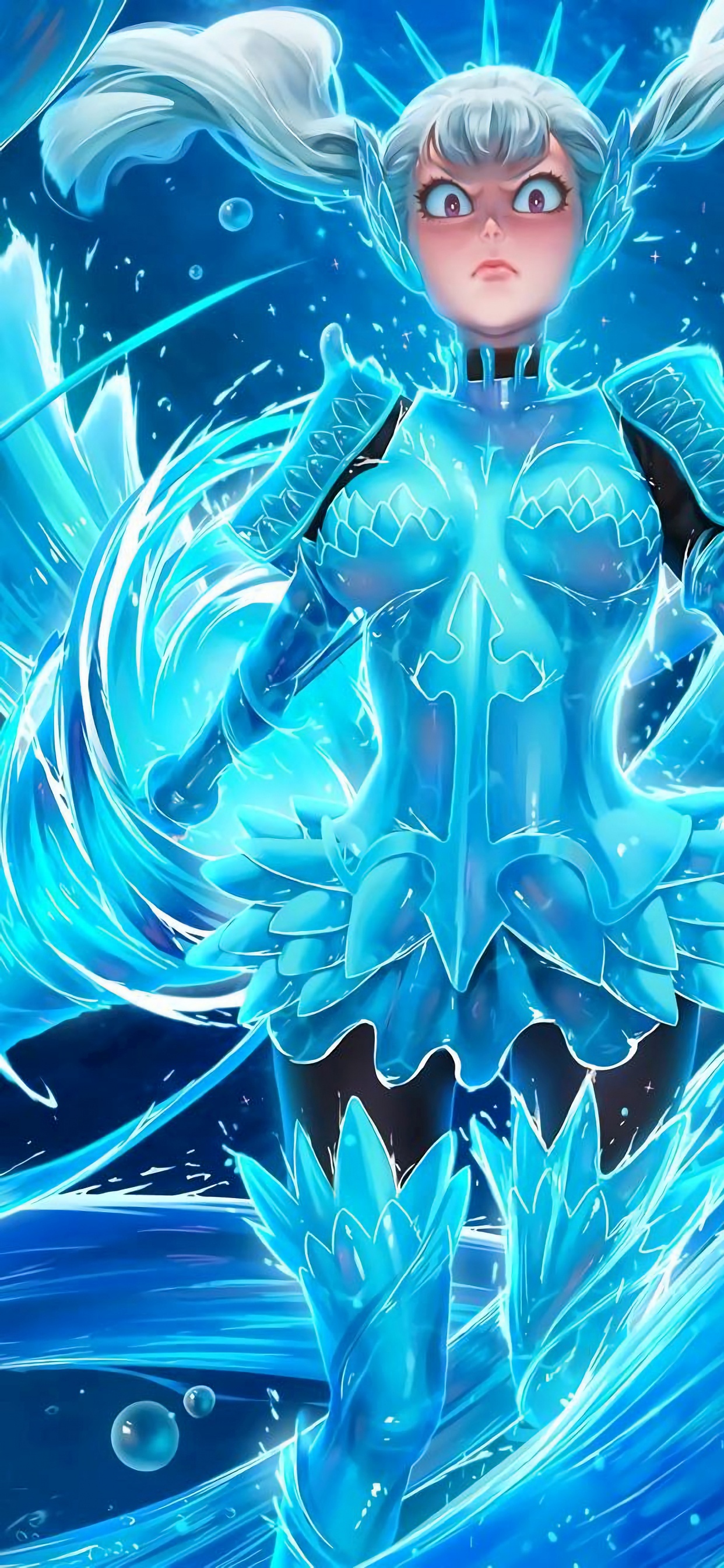 Noelle Silva, Jill Harris, Schwarzer Klee, Geweih, Anime. Wallpaper in 1242x2688 Resolution