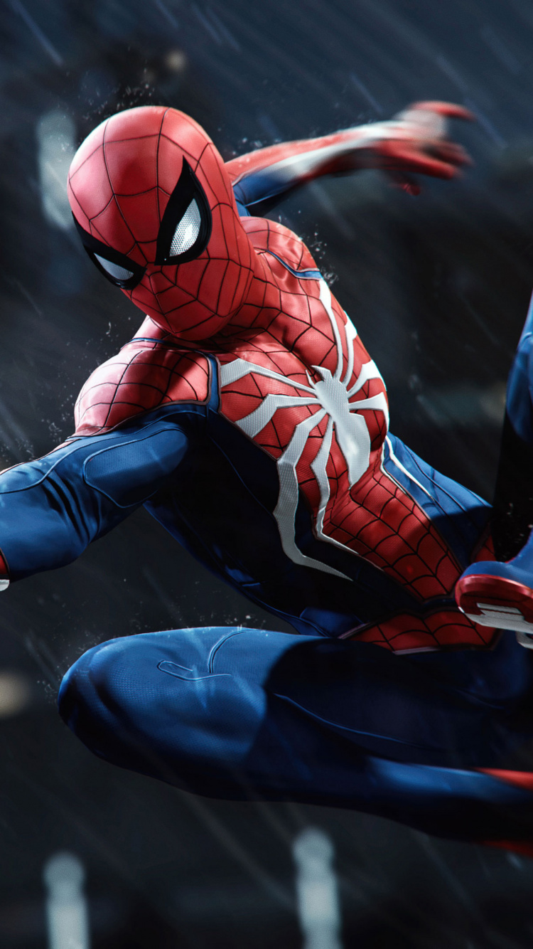 Spider-man, Insomniac Games, Superhéroe, Figura de Acción, Personaje de Ficción. Wallpaper in 750x1334 Resolution