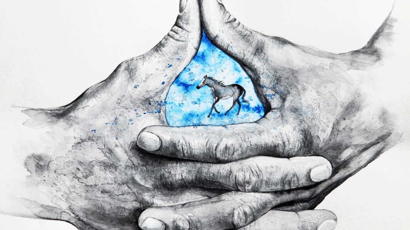 Blue and Gray Heart Shaped Stone. Wallpaper in 1366x768 Resolution