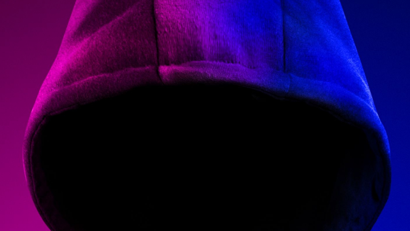 Retrato, Arte, Capucha, Arte Digital, Hackers. Wallpaper in 1366x768 Resolution