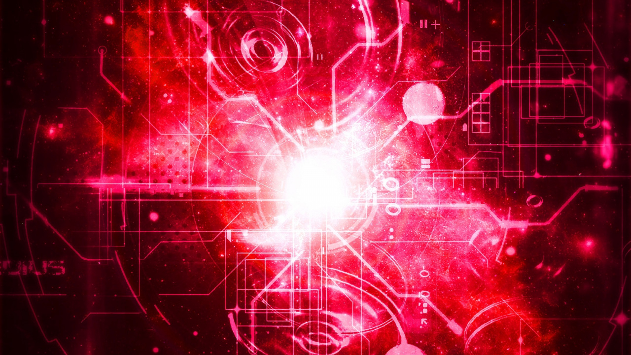 Rote Und Weiße Abstrakte Malerei. Wallpaper in 1280x720 Resolution