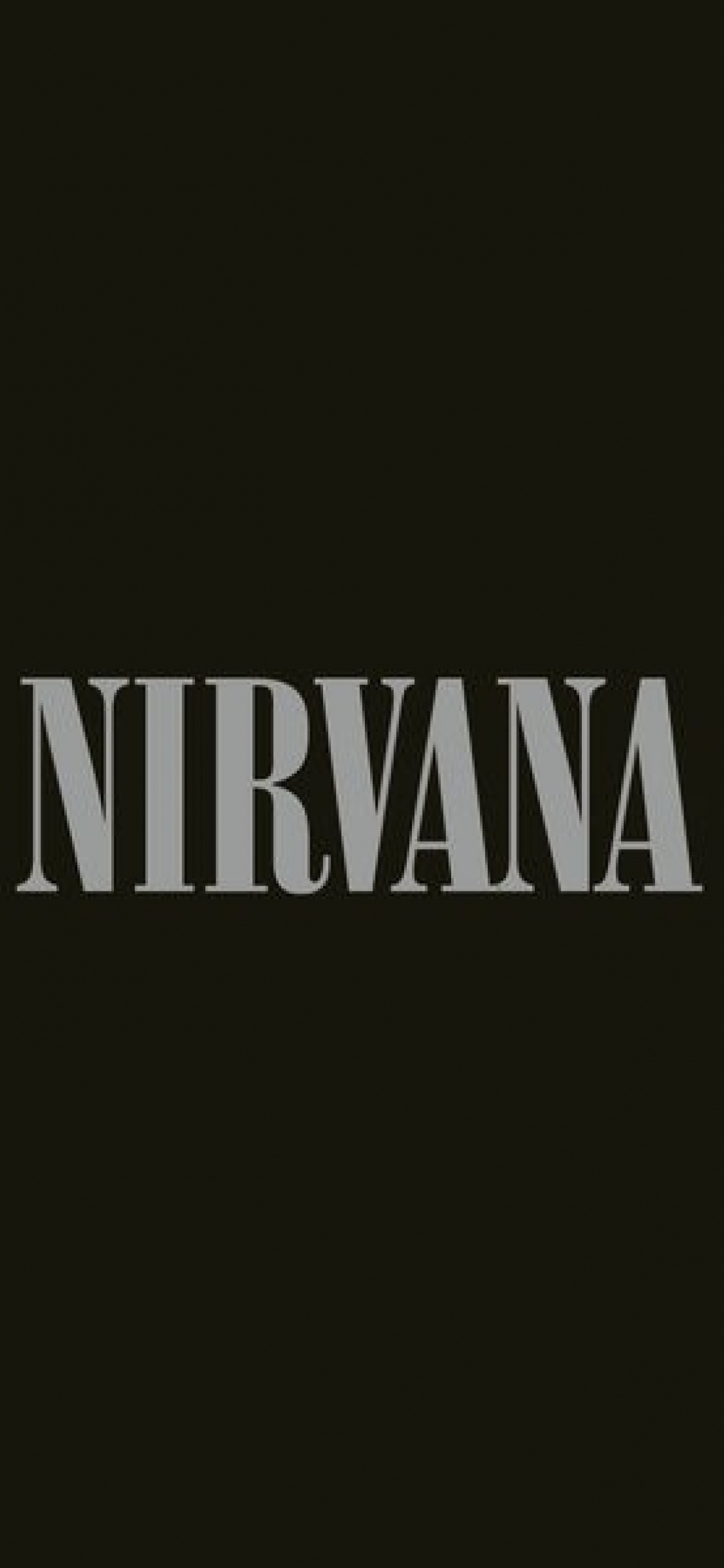 Nirvana, Album, Graphic Design, Text, Black. Wallpaper in 1125x2436 Resolution