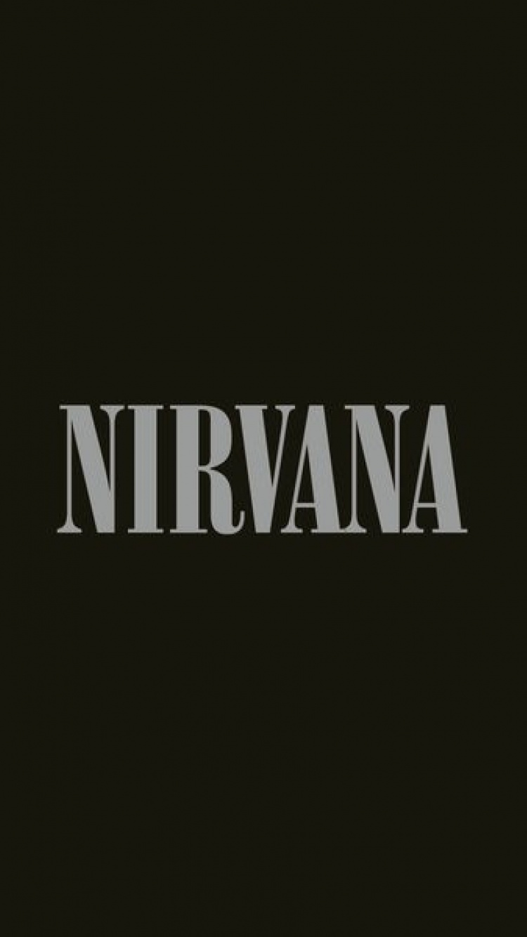 Nirvana, Album, Graphic Design, Text, Black. Wallpaper in 750x1334 Resolution