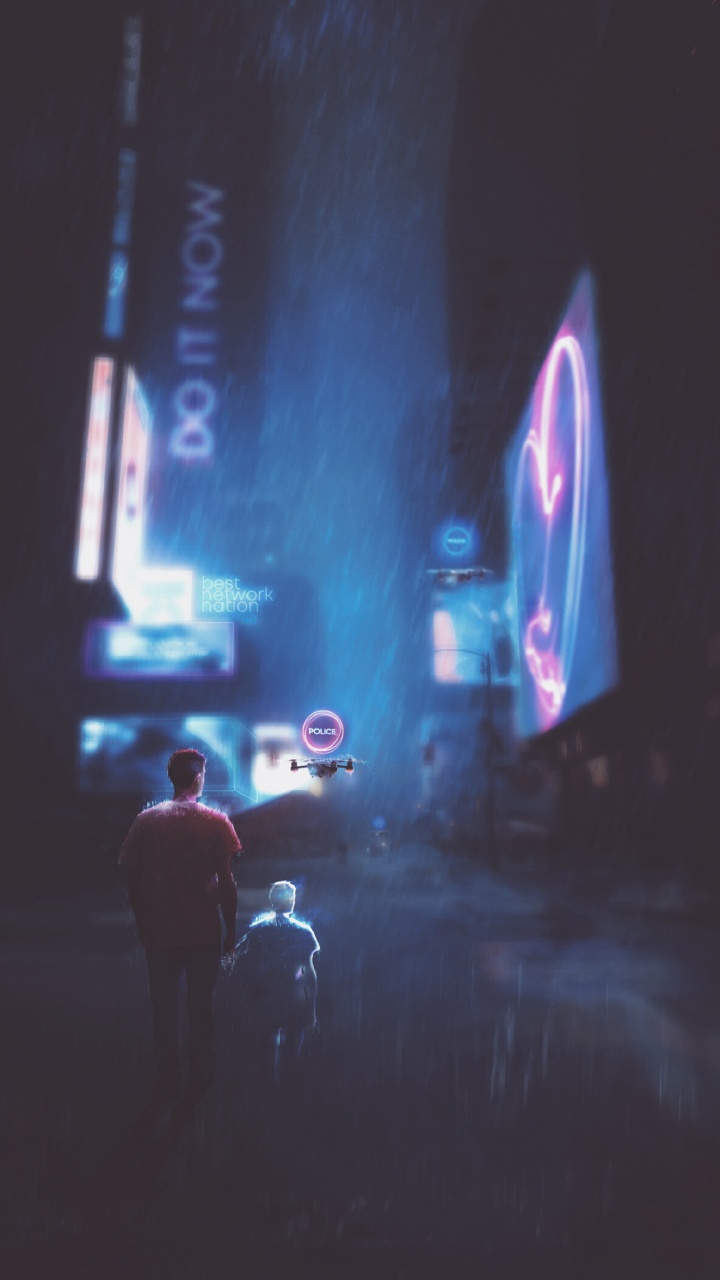 Man in Black Jacket Walking on Street During Daytime. Wallpaper in 720x1280 Resolution