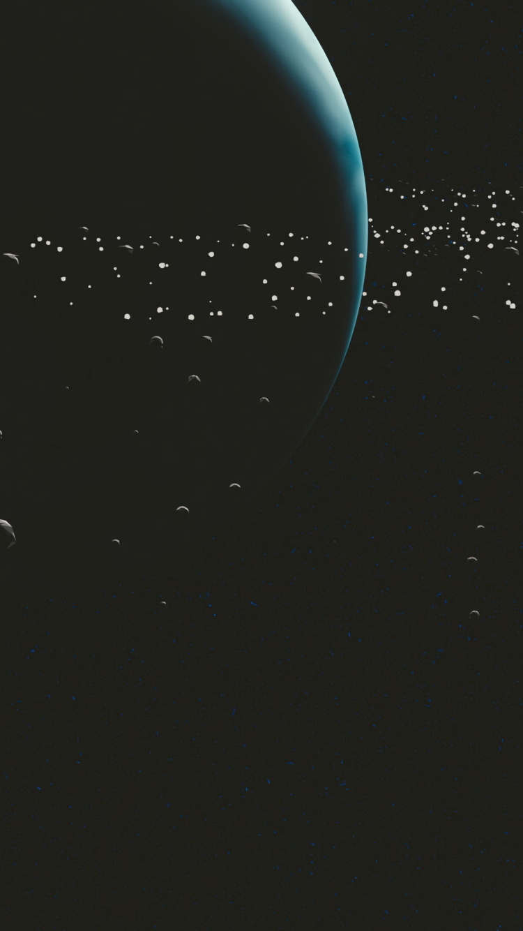 空间, 午夜, 黑色的, 外层空间, 月亮 壁纸 750x1334 允许