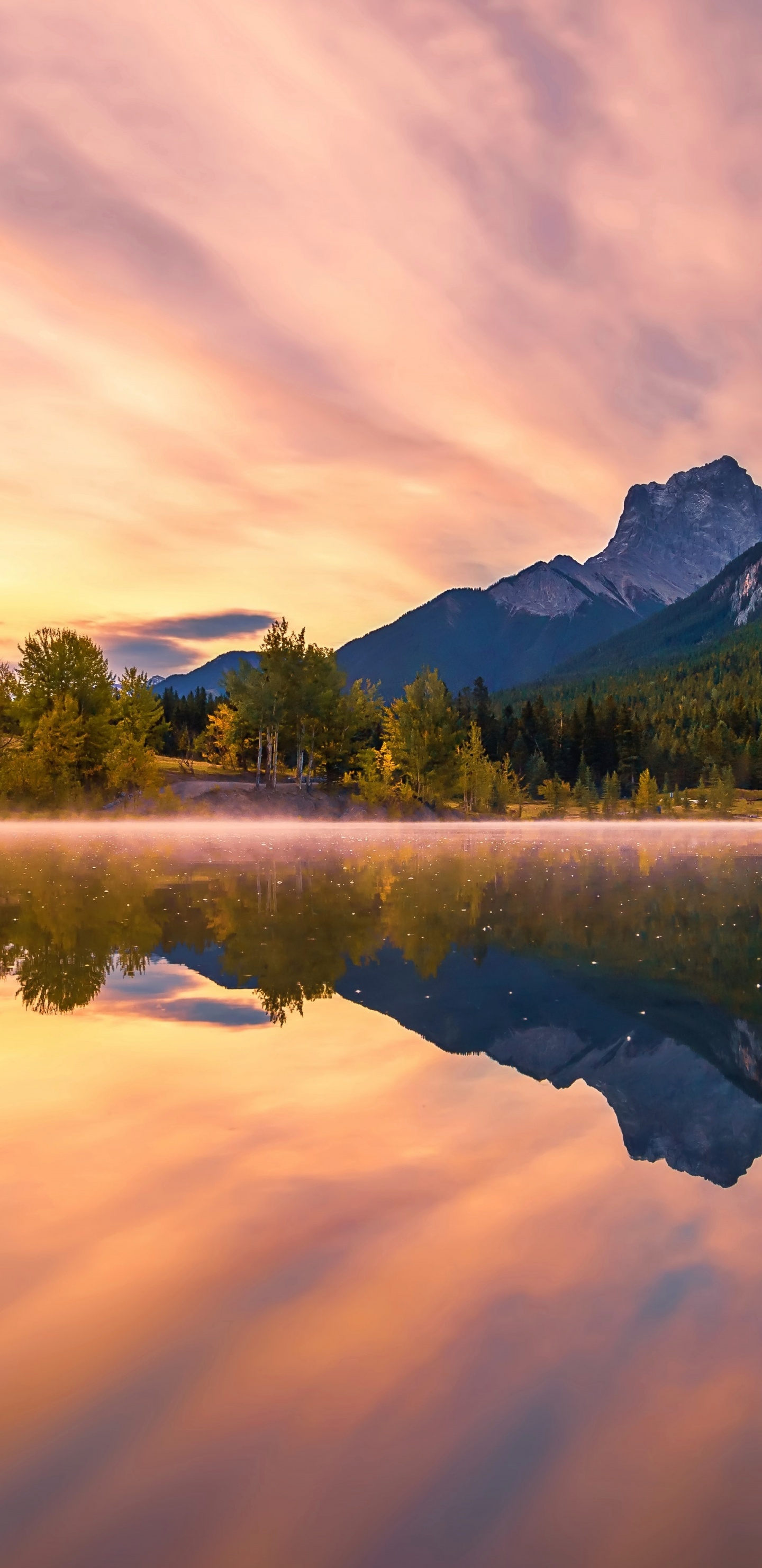 Reflexión, Montaje de Escenografía, Naturaleza, Distrito de Los Lagos, Loch. Wallpaper in 1440x2960 Resolution