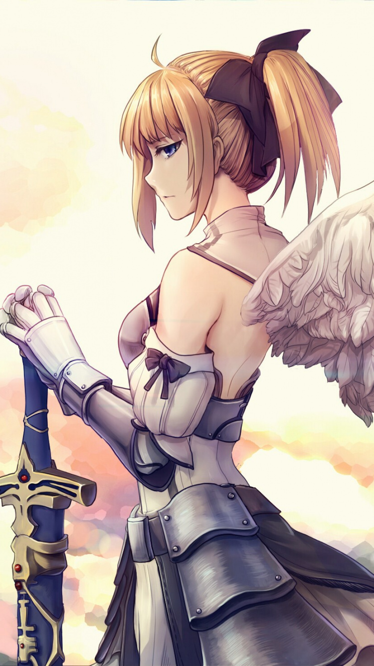 Mujer en Vestido Negro Personaje de Anime. Wallpaper in 750x1334 Resolution