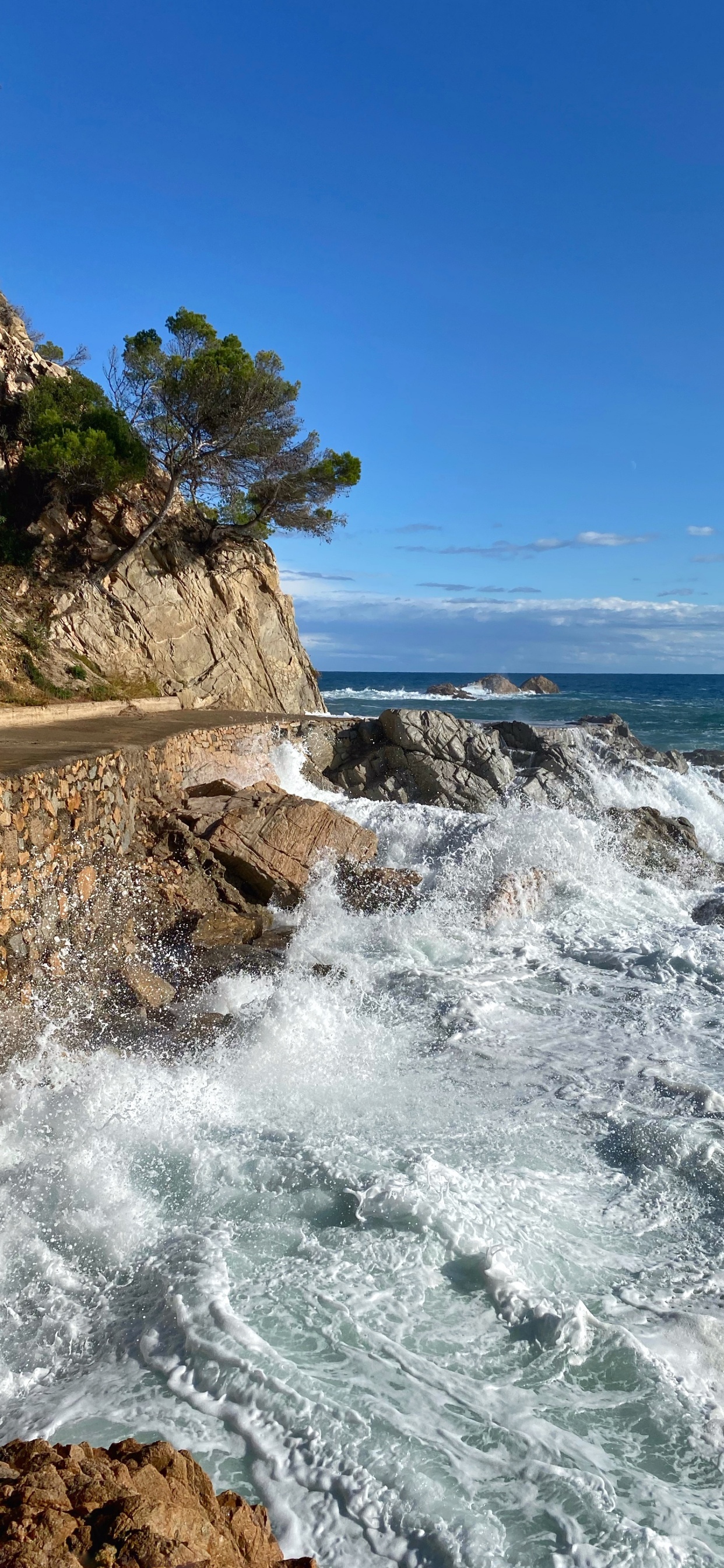 Coast, Body of Water, Water Resources, Fluid, Rock. Wallpaper in 1242x2688 Resolution