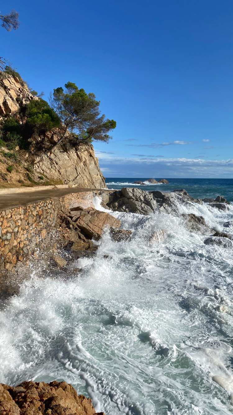 Costa, Cuerpo de Agua, Los Recursos de Agua, Líquido, Paisaje Natural. Wallpaper in 750x1334 Resolution