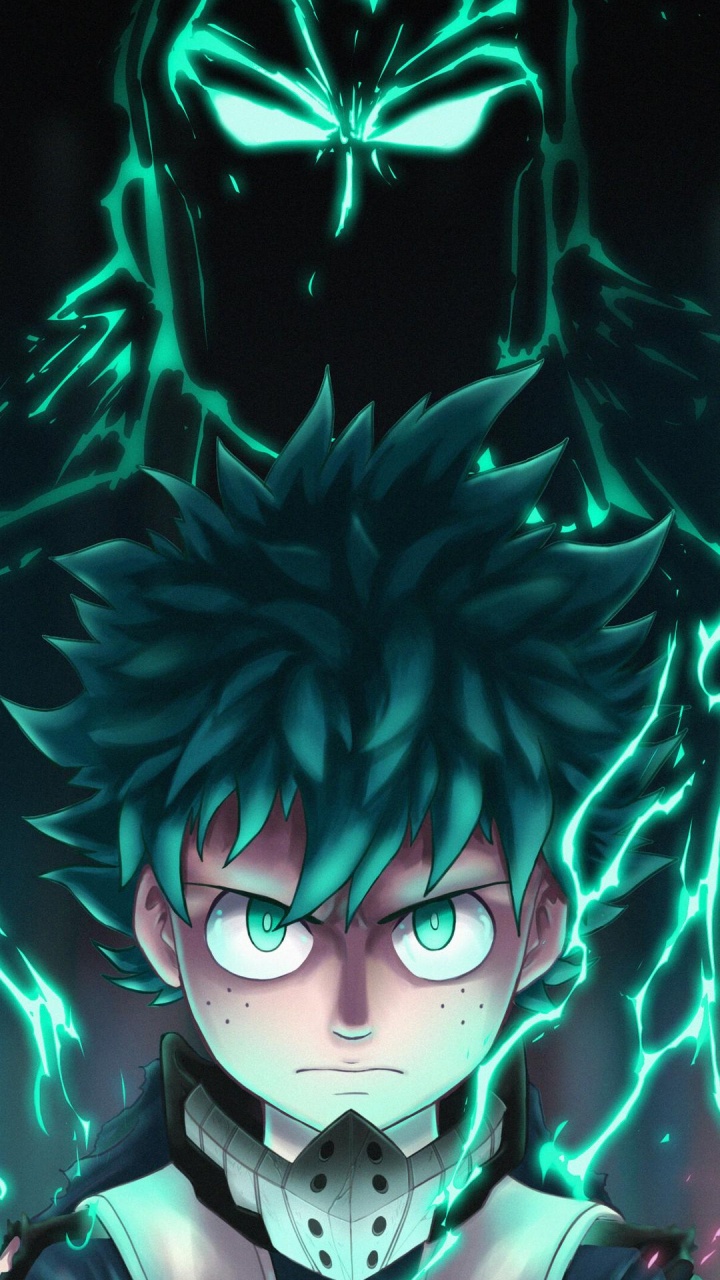 Anime Similar to Naruto, Izuku Midoriya, All Might, Anime, My Hero Academia. Wallpaper in 720x1280 Resolution