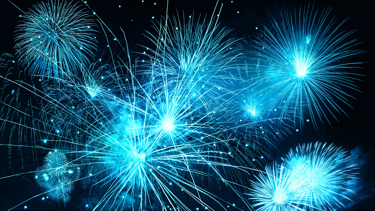 Silvester, Neujahr, Neue Jahre Tag, Partei, Feuerwerk. Wallpaper in 1280x720 Resolution