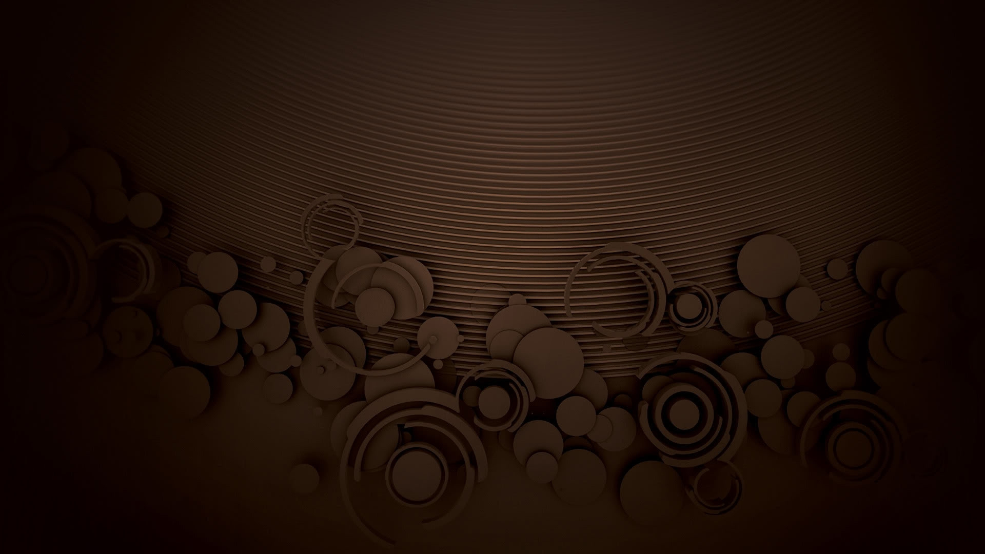 White and Black Round Illustration. Wallpaper in 1920x1080 Resolution